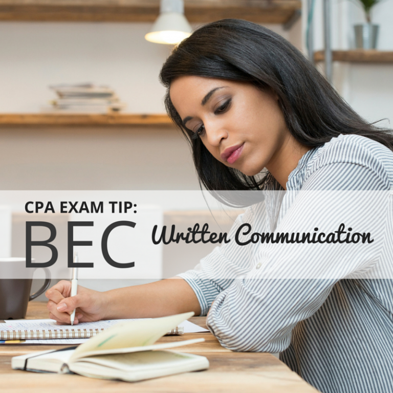 CPA Exam Tip BEC Written Communication UWorld Roger CPA Review
