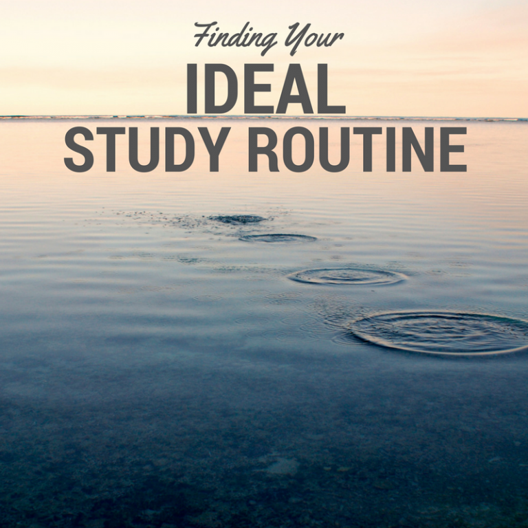finding-your-ideal-study-routine