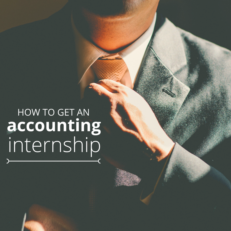 how to get an accounting internship