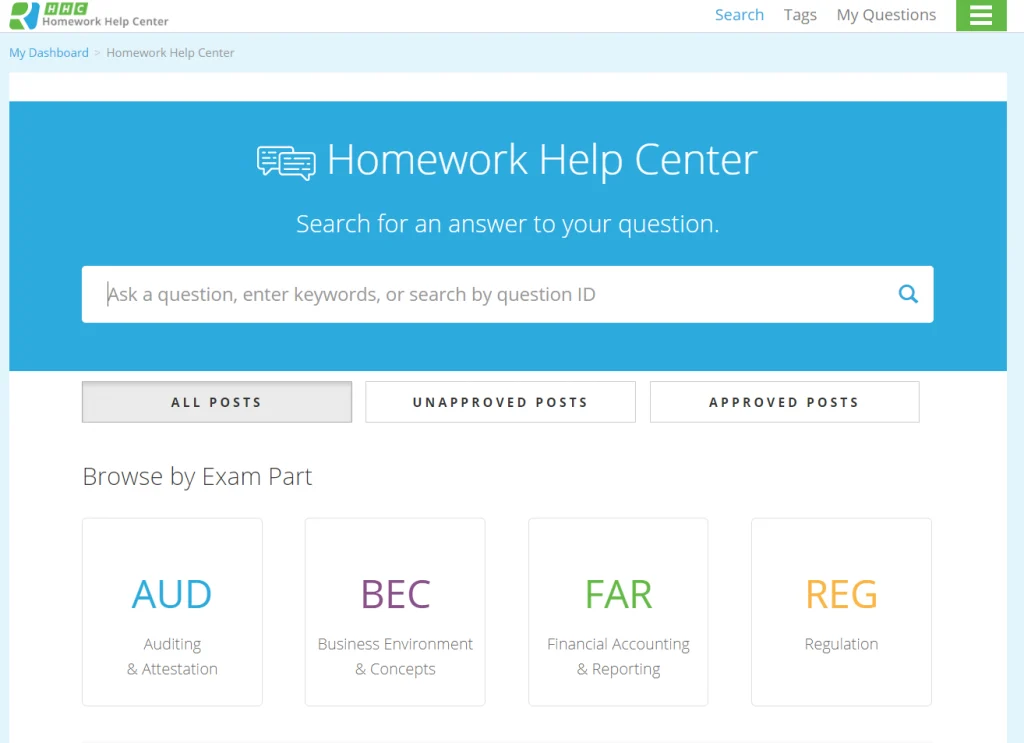 Homework Help center