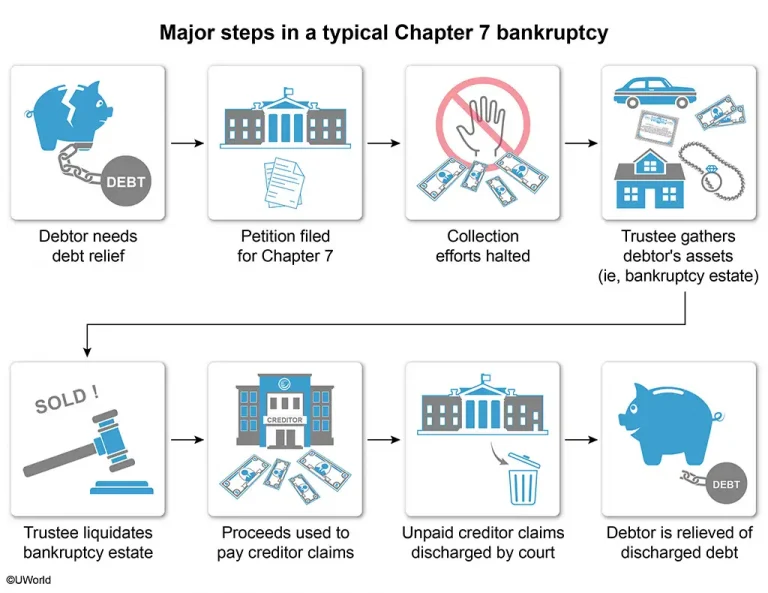 Visual Illustration of Debtor-Creditor Relationships - Bankruptcy