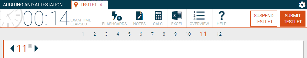 Uworld CPA Interface