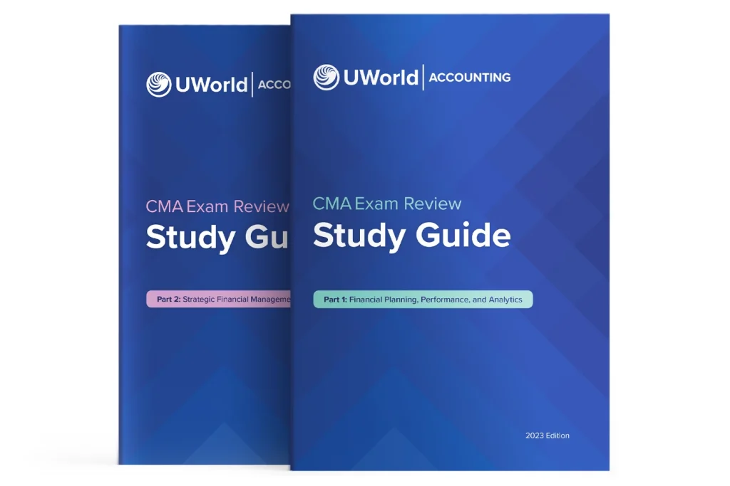 UWorld CMA Study Guides in print.