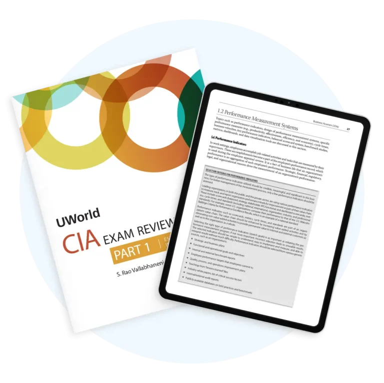 UWorld CIA Review Part 1 Study Guide in print and eBook format