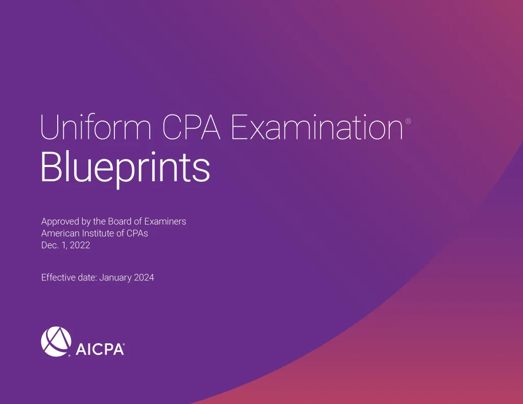 CPA Exam Blueprints 2025