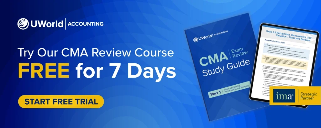 Click here to start your UWorld CMA Review free trial.