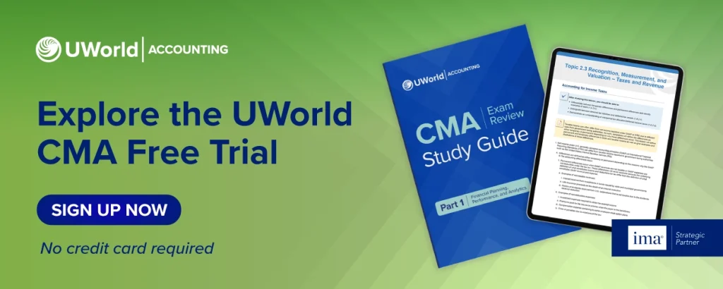 Click here to start your UWorld CMA Review free trial.