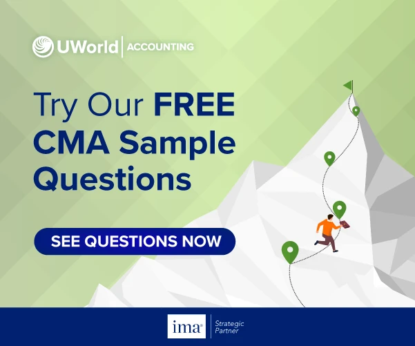 Click here to practice with UWorld’s free CMA exam sample questions.