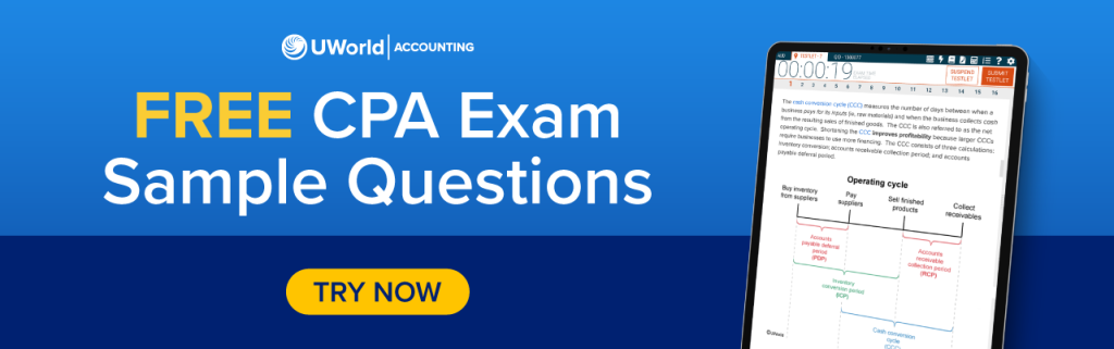 Free CPA Exam Sample Questions - See the UWorld difference for yourself - Try Now