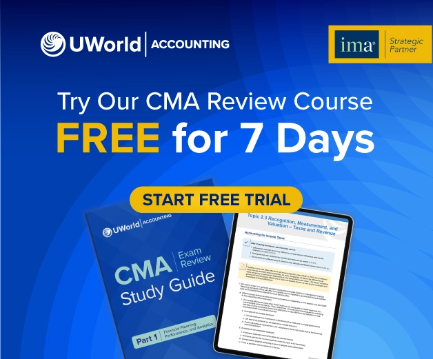 Click here to start your UWorld CMA Review free trial.