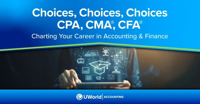 Watch a webinar recording where UWorld instructors offer guidance on industry designations such as the CPA, CMA, and CFA.