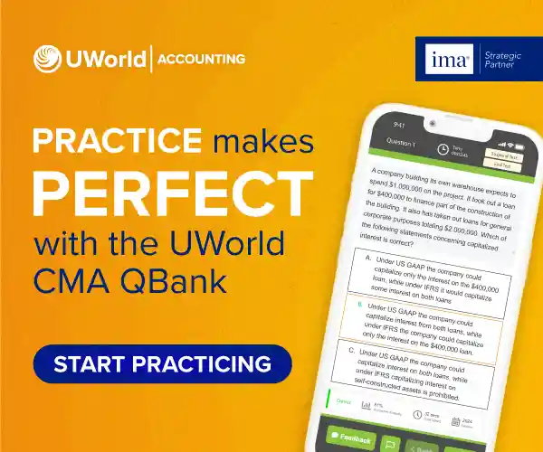 Click here to get instant access to thousands of CMA exam practice questions.