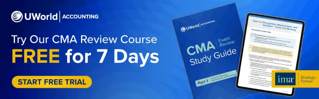 Click here to start your UWorld CMA Review free trial.