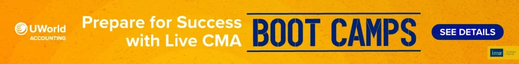 Click here to learn more about UWorld’s exclusive Live CMA Boot Camp feature.