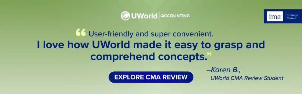Click here to shop UWorld CMA Review Course packages.