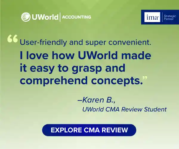 Click here to shop UWorld CMA Review Course packages.