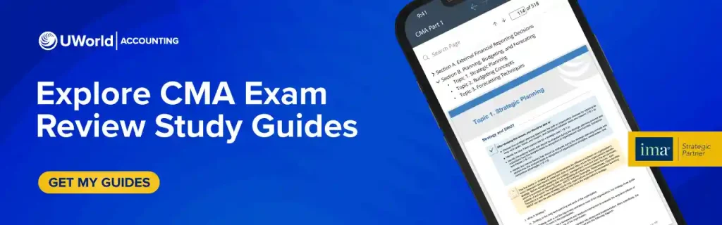 Click here to get UWorld CMA Exam Review study guides.